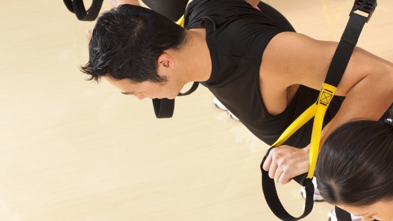 suspended bodyweight with TRX